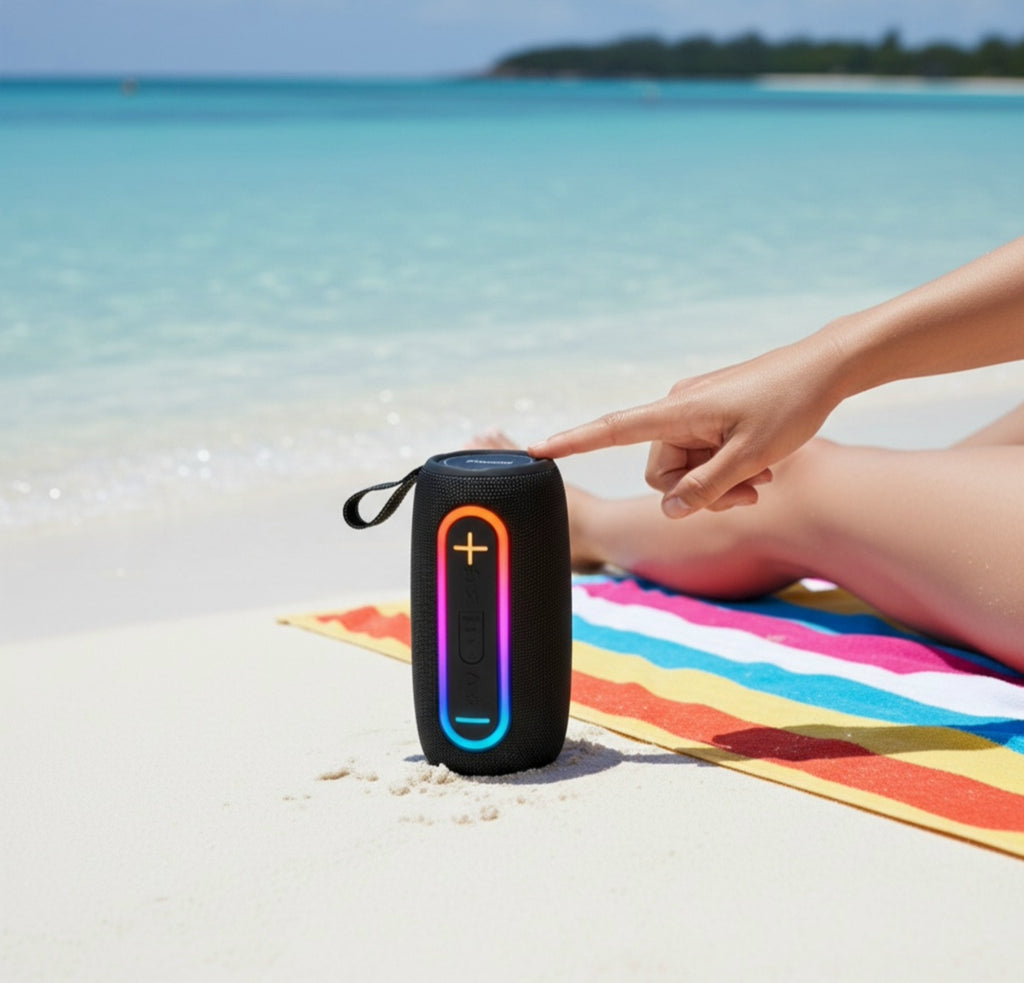 Boxă portabilă Bluetooth Elworld GU-159, HiFi stereo, rezistentă la apă