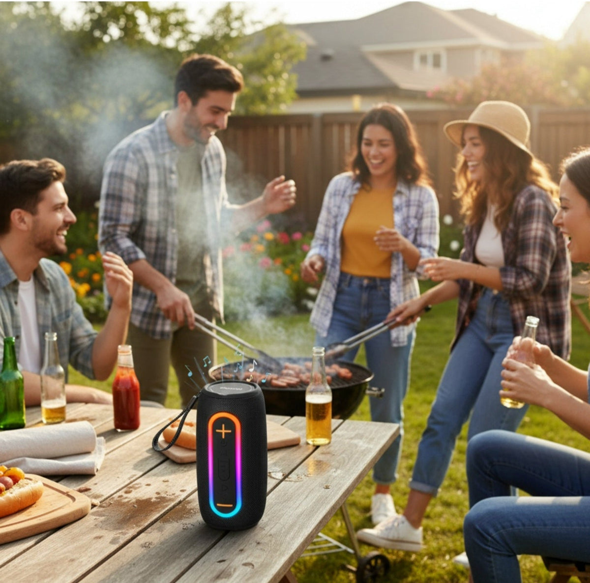 Boxă portabilă Bluetooth Elworld GU-159, HiFi stereo, rezistentă la apă