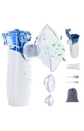 Aparat Aerosoli Portabil Silentios pCare NEO Inhalator Nebulizator Mesh Ultrasonic, Rezervor 8 ml, Terapie Rapida, Auto-Curatare, Baterie 1200 mAh USB-C, Aerosoli Copii & Adulti