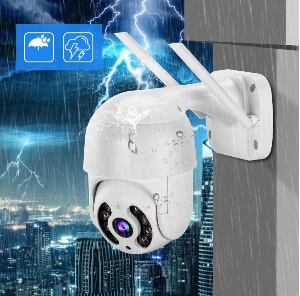 Set Camera Supraveghere WiFi Night Vision Senzor Miscare Waterproof - imagine 5