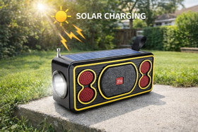 Boxă Solară Portabilă cu Lanternă - imagine 6