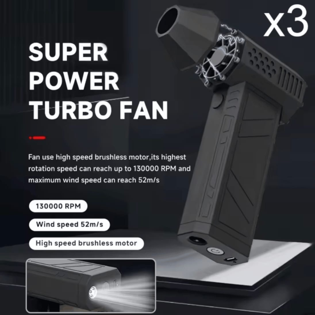 Mini Ventilator Jet Portabil V2 - imagine 6