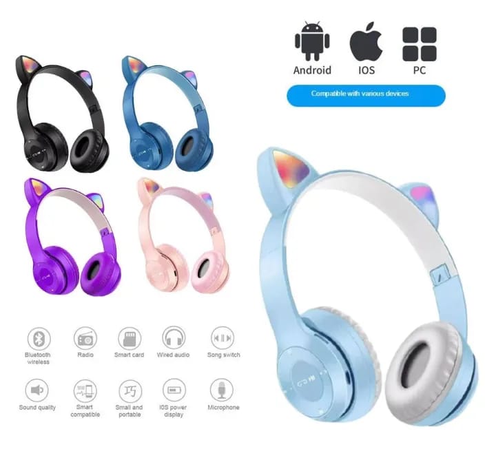 Casti Wireless Urechi Pisica V4 - imagine 3