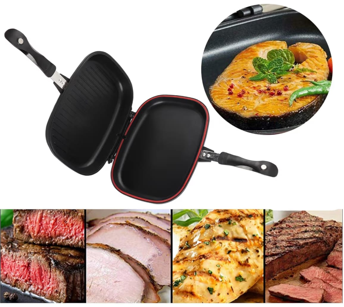 Tigaie Grill Dubla 32cm - imagine 8