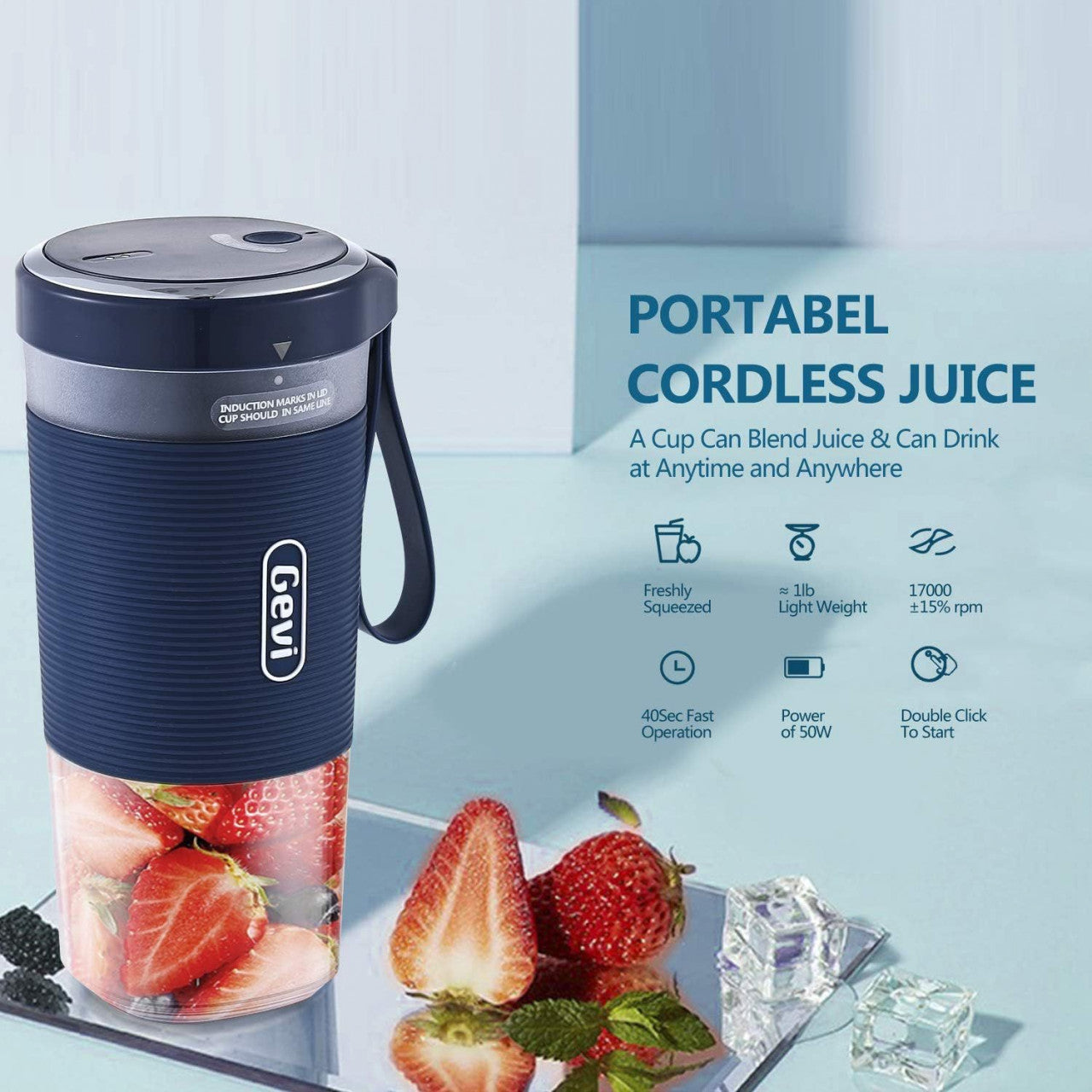 Blender Portabil cu USB - imagine 6