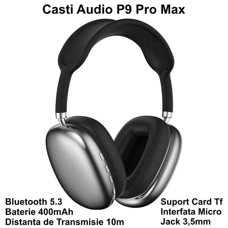 Casti Wireless Over-Ear P9 Pro - imagine 8