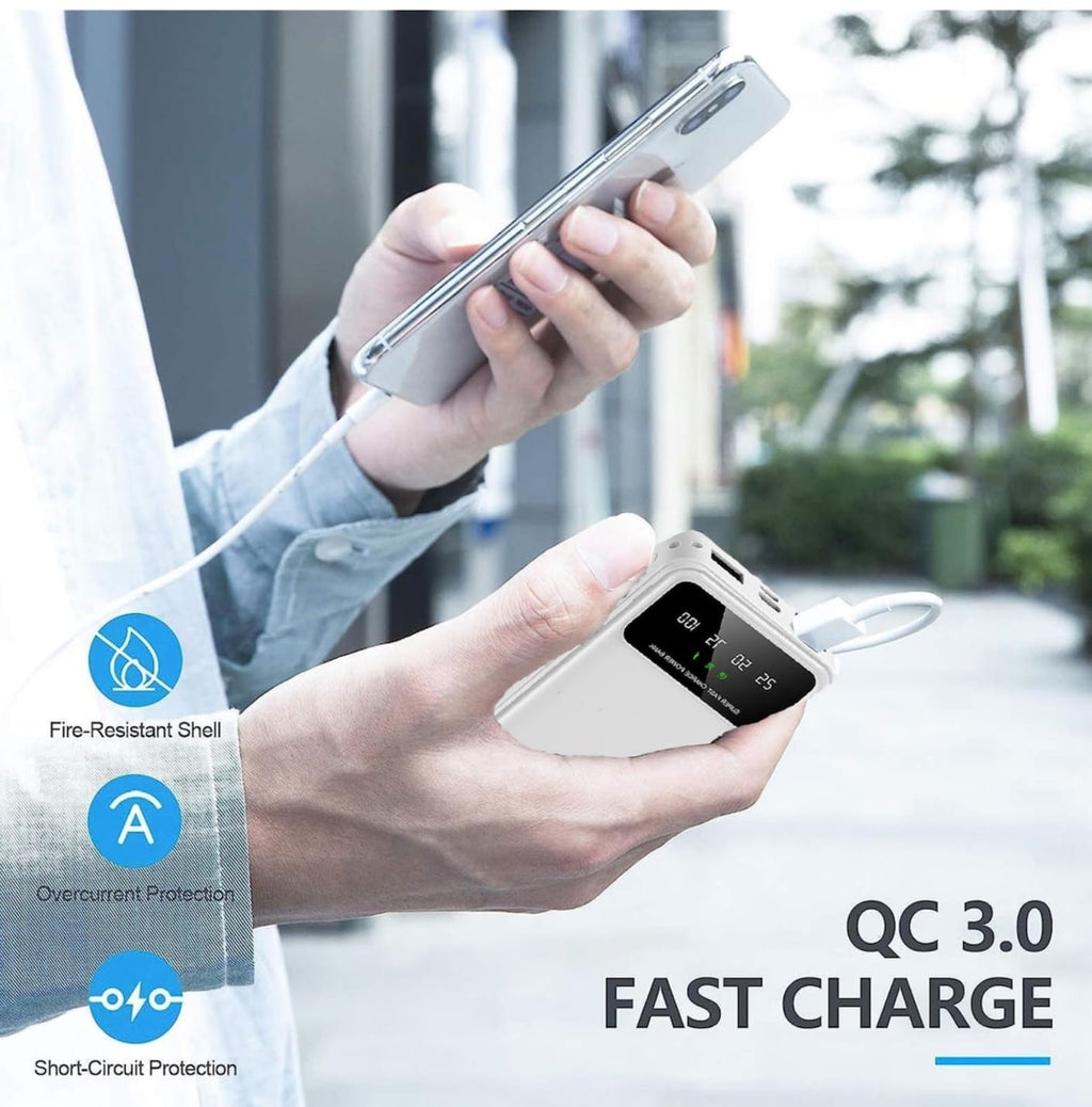 Power Bank cu Cabluri Integrate - imagine 5