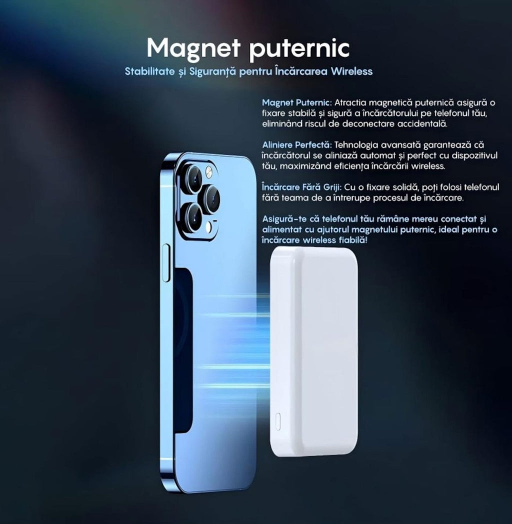 Baterie externă Magnetica Telefon V2 - imagine 6