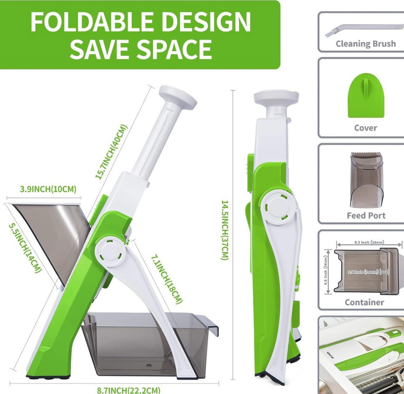 Feliator Mandolina Reglabil Safe Slice - imagine 7