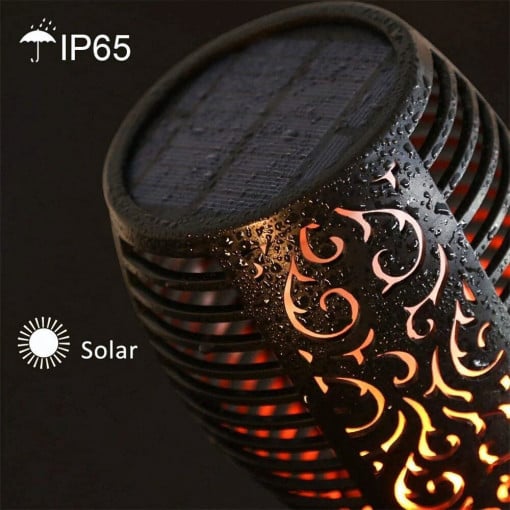 Torta Solară LED Efect Flacara V2 - imagine 3