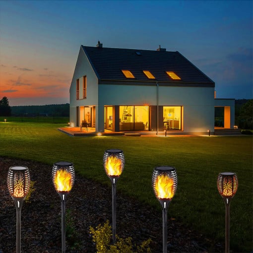 Torta Solară LED Efect Flacara V3 - imagine 3