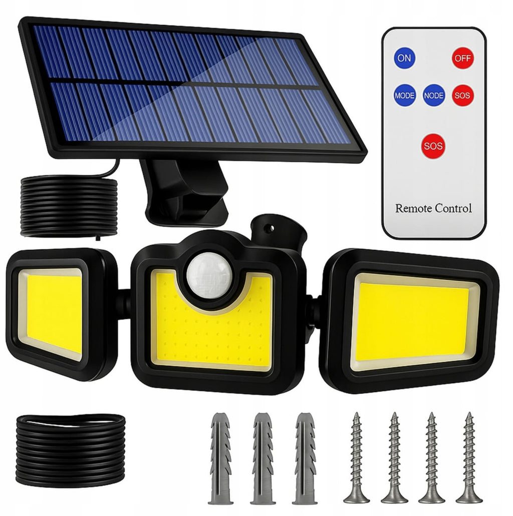 Lampă Solară Senzor Miscare Tripla - imagine 3