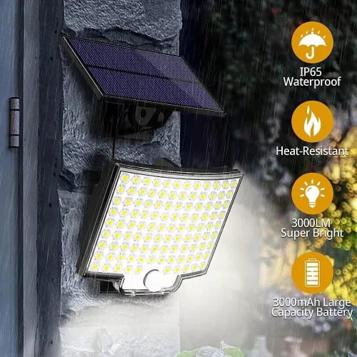 Lampă Solară Perete Panou Separat - imagine 8