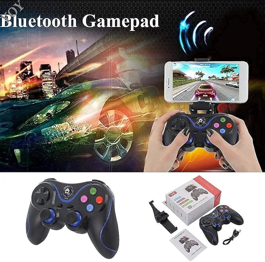 Gamepad Bluetooth Wireless V8 - imagine 10