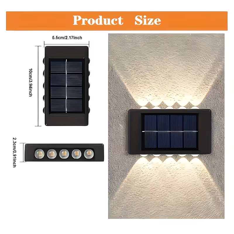 Lampă Solară Perete Dubla Lumina - imagine 5