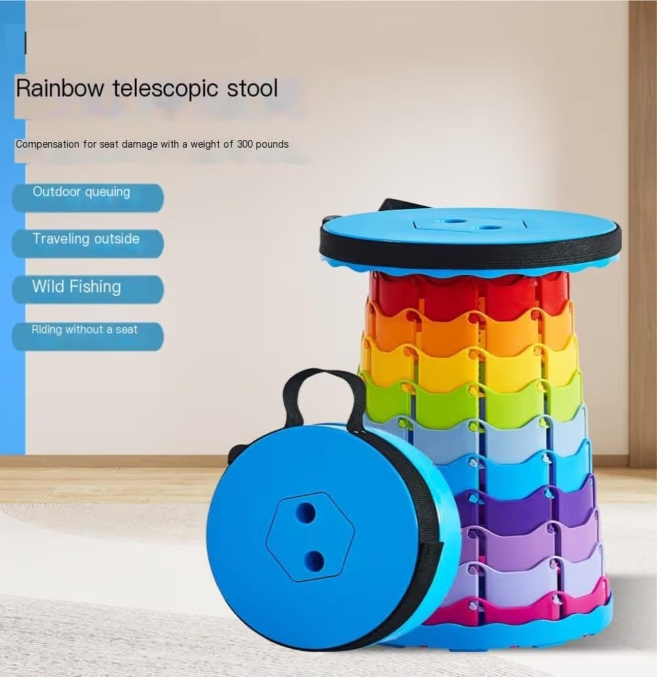 Scaun Pliabil Telescopic Portabil - imagine 3