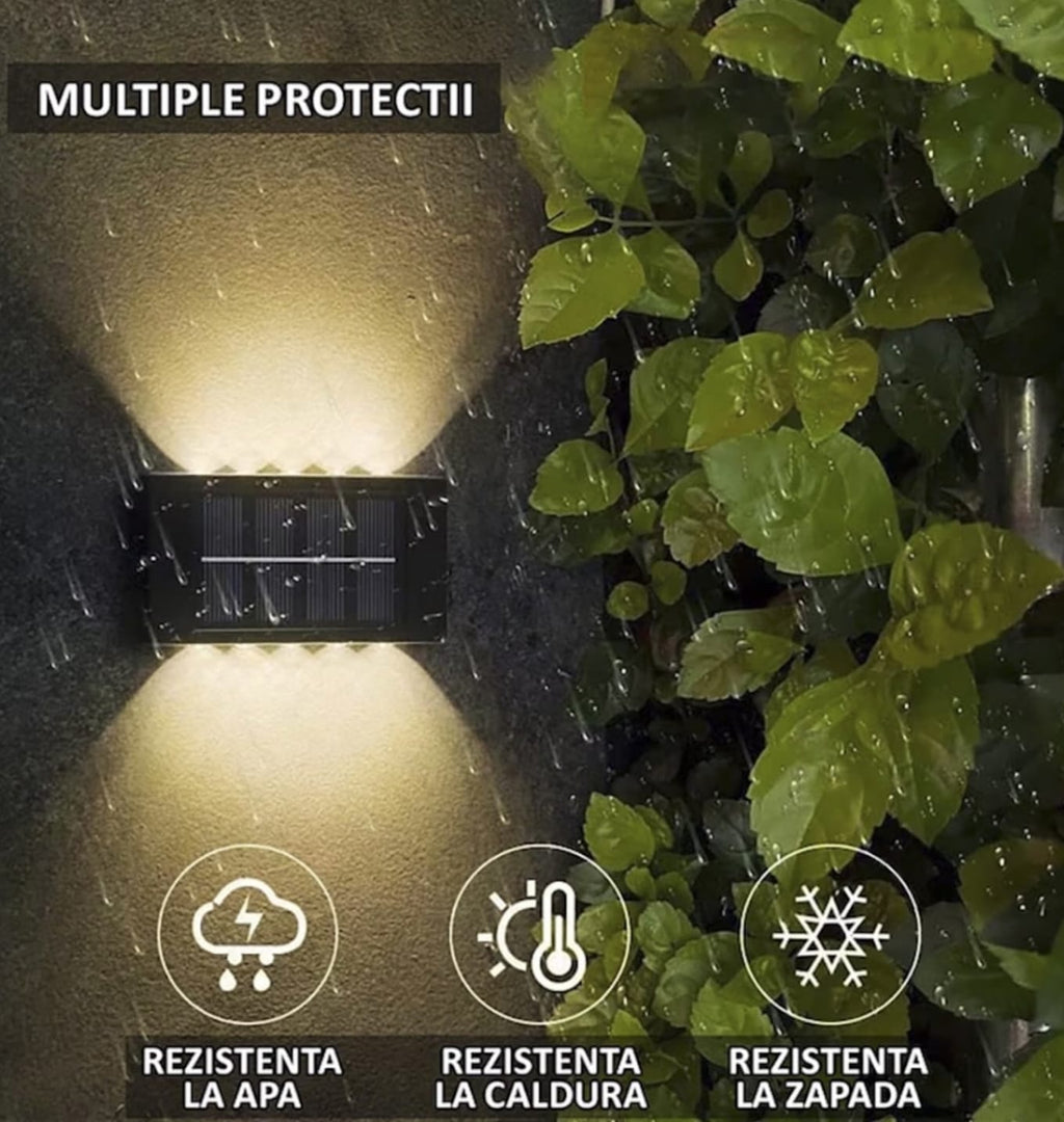 Lampă Solară Perete Dubla Lumina - imagine 3
