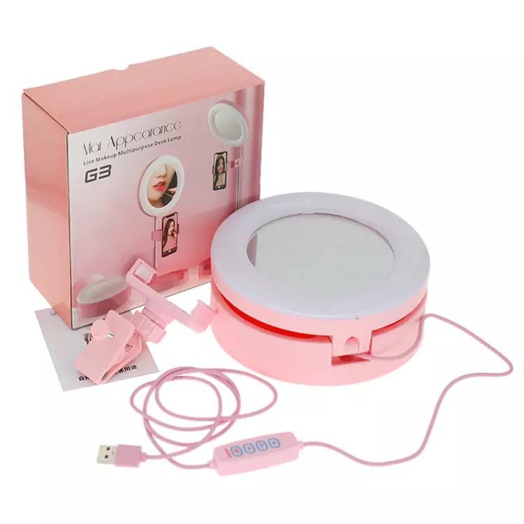 Lampă LED Ring cu Suport Telefon - imagine 3