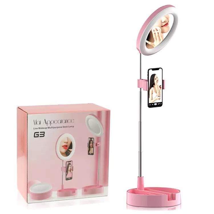 Lampă LED Ring cu Suport Telefon - imagine 4