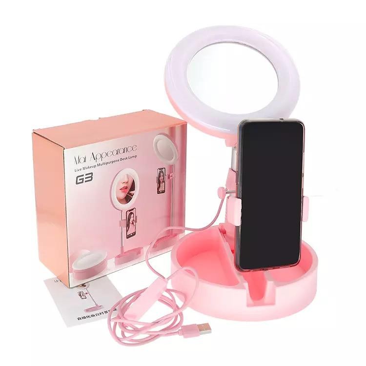 Lampă LED Ring cu Suport Telefon