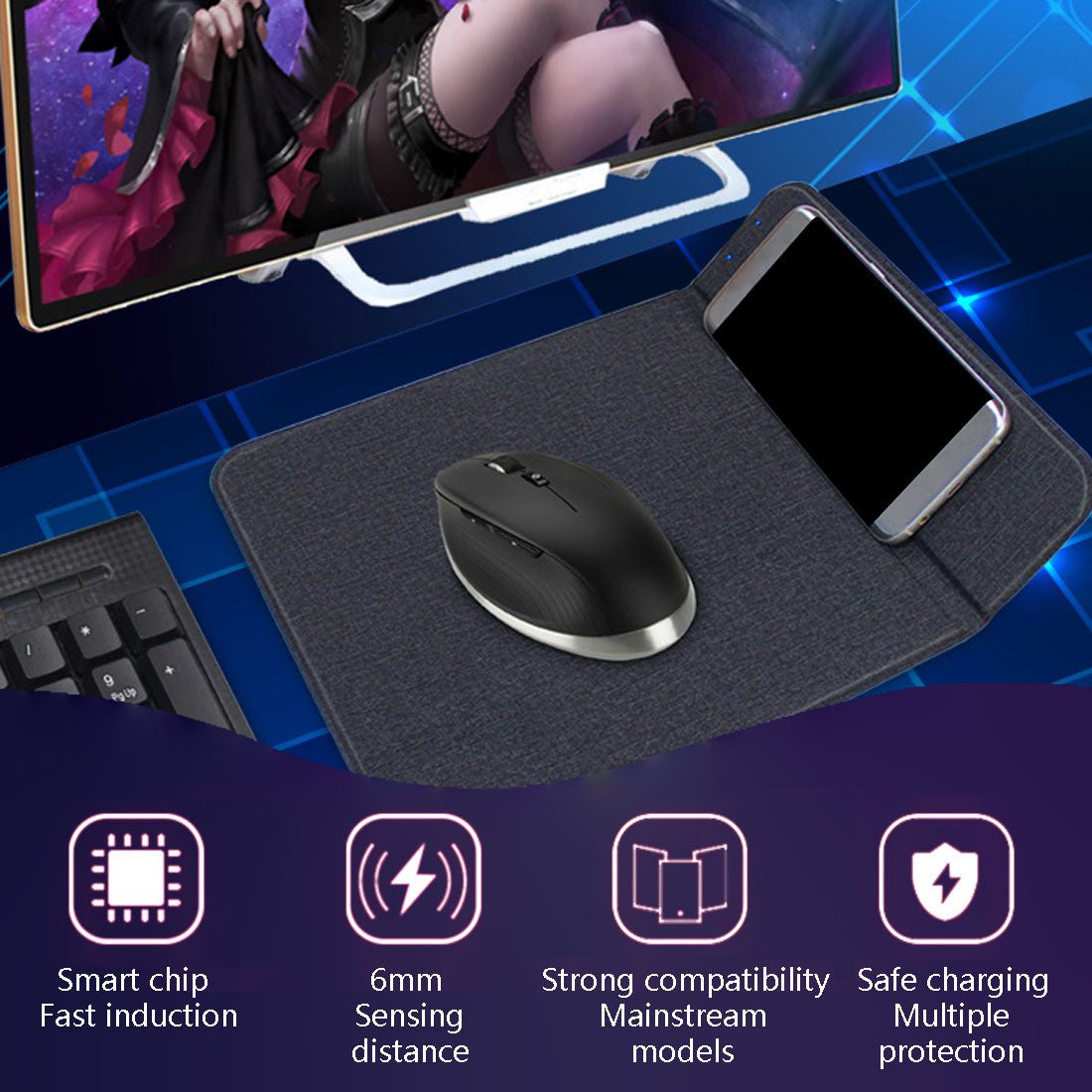 Mousepad cu Incarcare Wireless - imagine 5