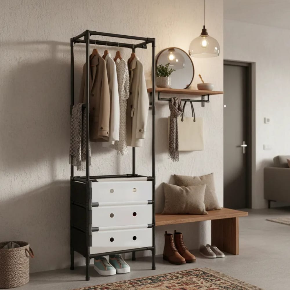 Cuier Haine cu Sertare Textile - imagine 2