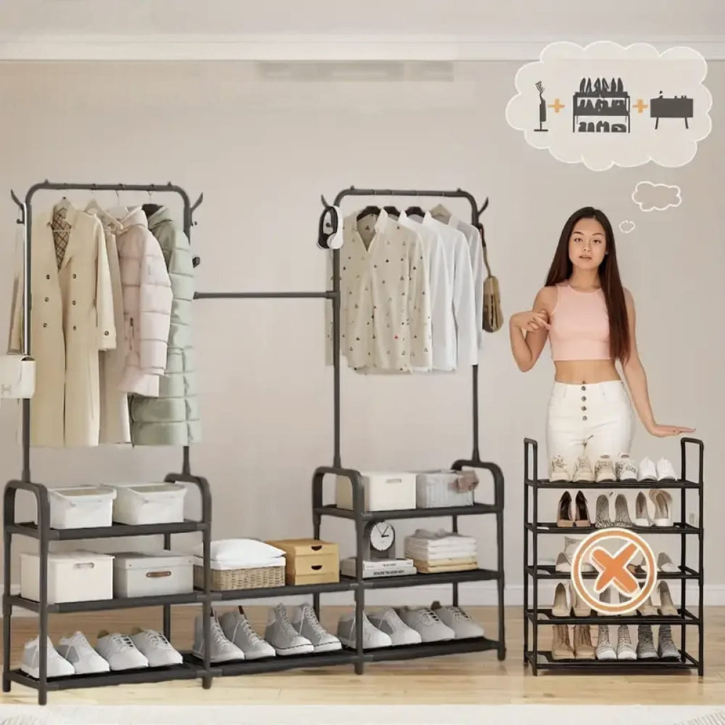 Cuier Multifuncțional cu Rafturi - imagine 5
