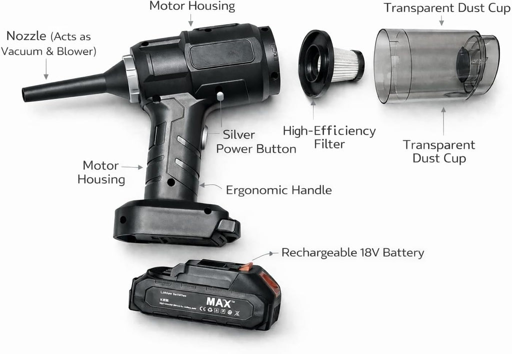 Aspirator Portabil Fără Fir - imagine 4