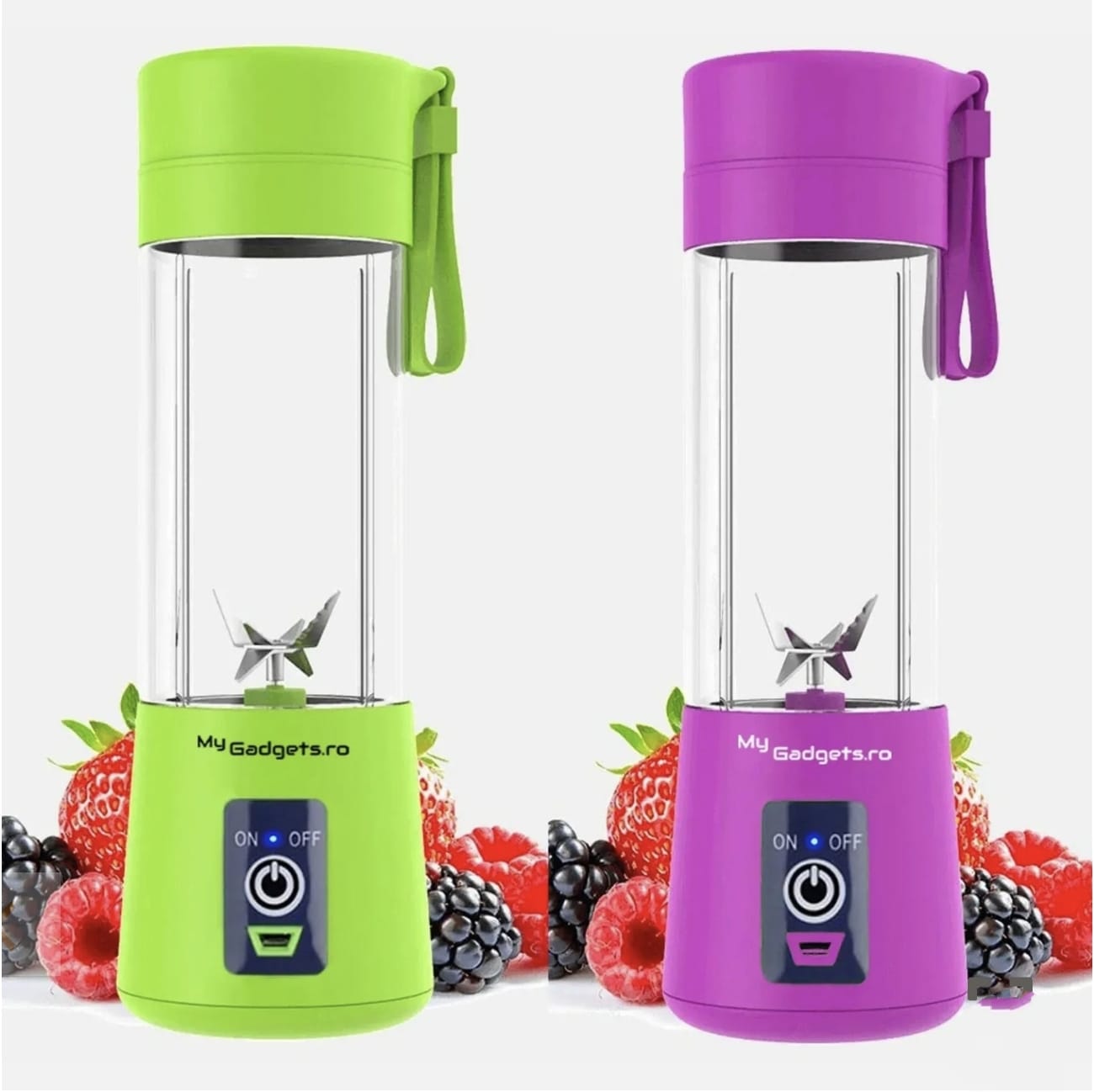 Blender Portabil Reîncărcabil 380ml - imagine 5
