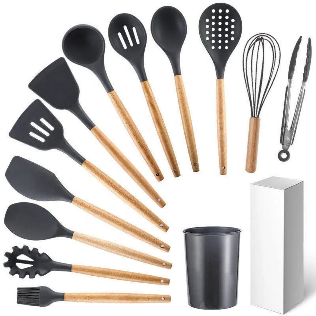 set de ustensile de bucătărie din silicon - imagine 4