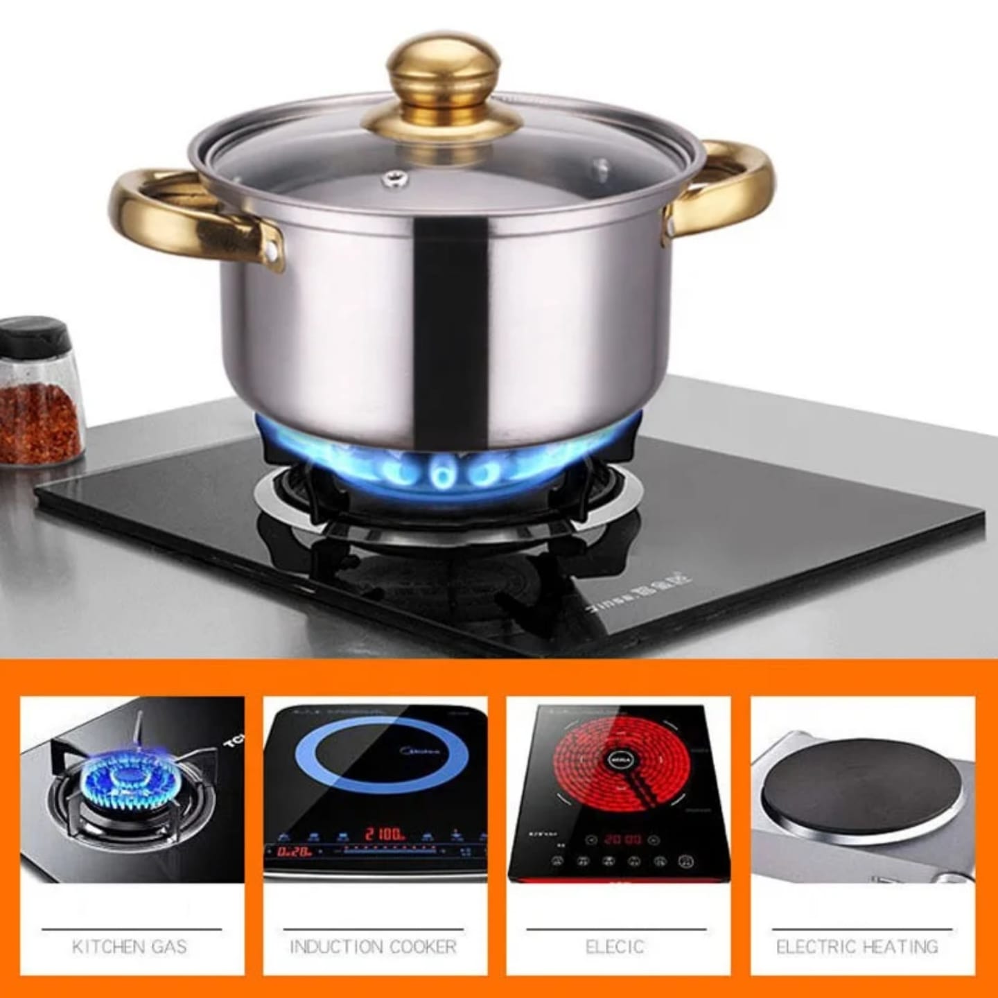 Set de oale din inox - imagine 2