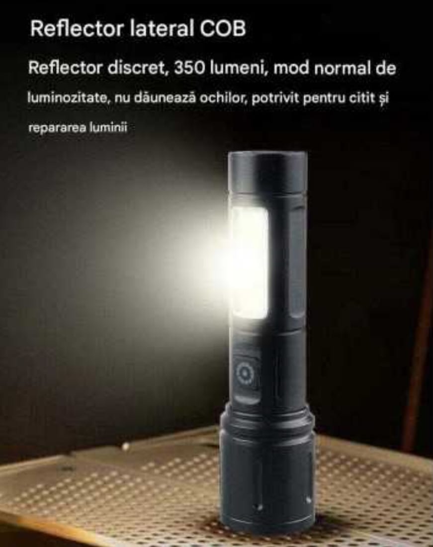 Lanternă LED Reîncărcabila COBA - imagine 3