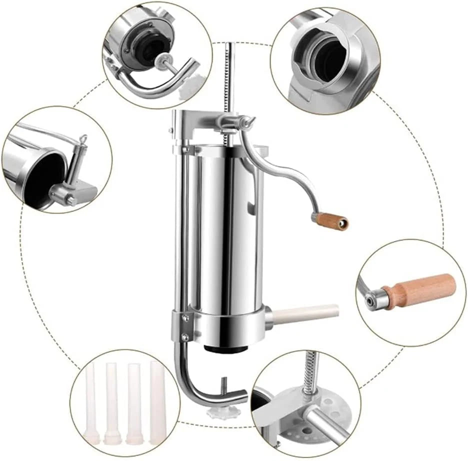 Aparat pentru umplut carnati, capacitate 2.5kg