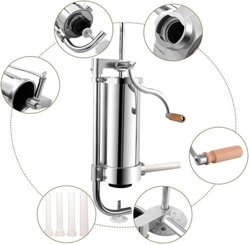 Aparat pentru umplut carnati, capacitate 2.5kg