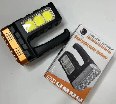 Lanterna LED 3 moduri, incarcare solara si USB, 18x6.5x11.5cm, multicolor