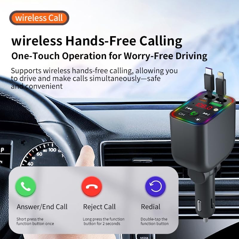 Modulator FM Auto CAR-T6 Super Fast Charge 120W,