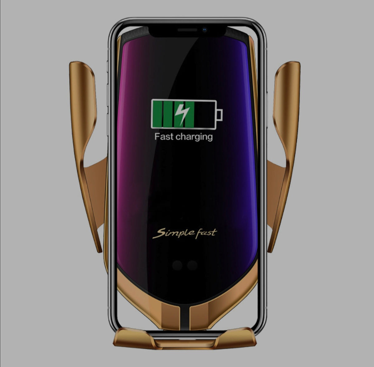 Suport auto cu incarcator wireless Fast Charge, senzor inteligent Smart Sensor