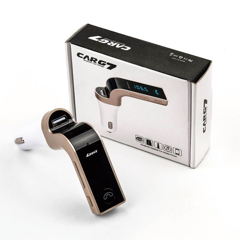 Modulator FM auto Bluetooth si Priza tripla USB
