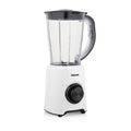 Blender de Masa Tristar  1.5L, 4 Lame Inox, 2 Viteze + Puls, Bol Transparent cu Maner, Alb