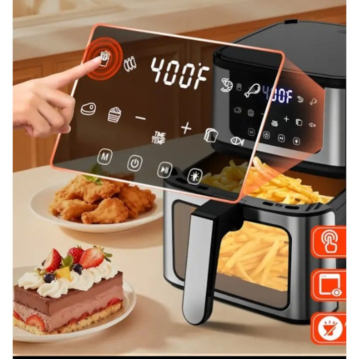 Friteuza cu Aer Cald DOMOTEC MS-3225, 7L, 3800W, Display Digital