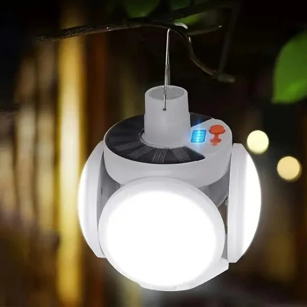 Lampa solara pentru fotbal, Mmgoqqt, iluminare de urgenta LED, control de la distanta, alb, dimensiune mare