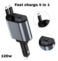 Incarcator Auto Smart 4 in 1, 120W