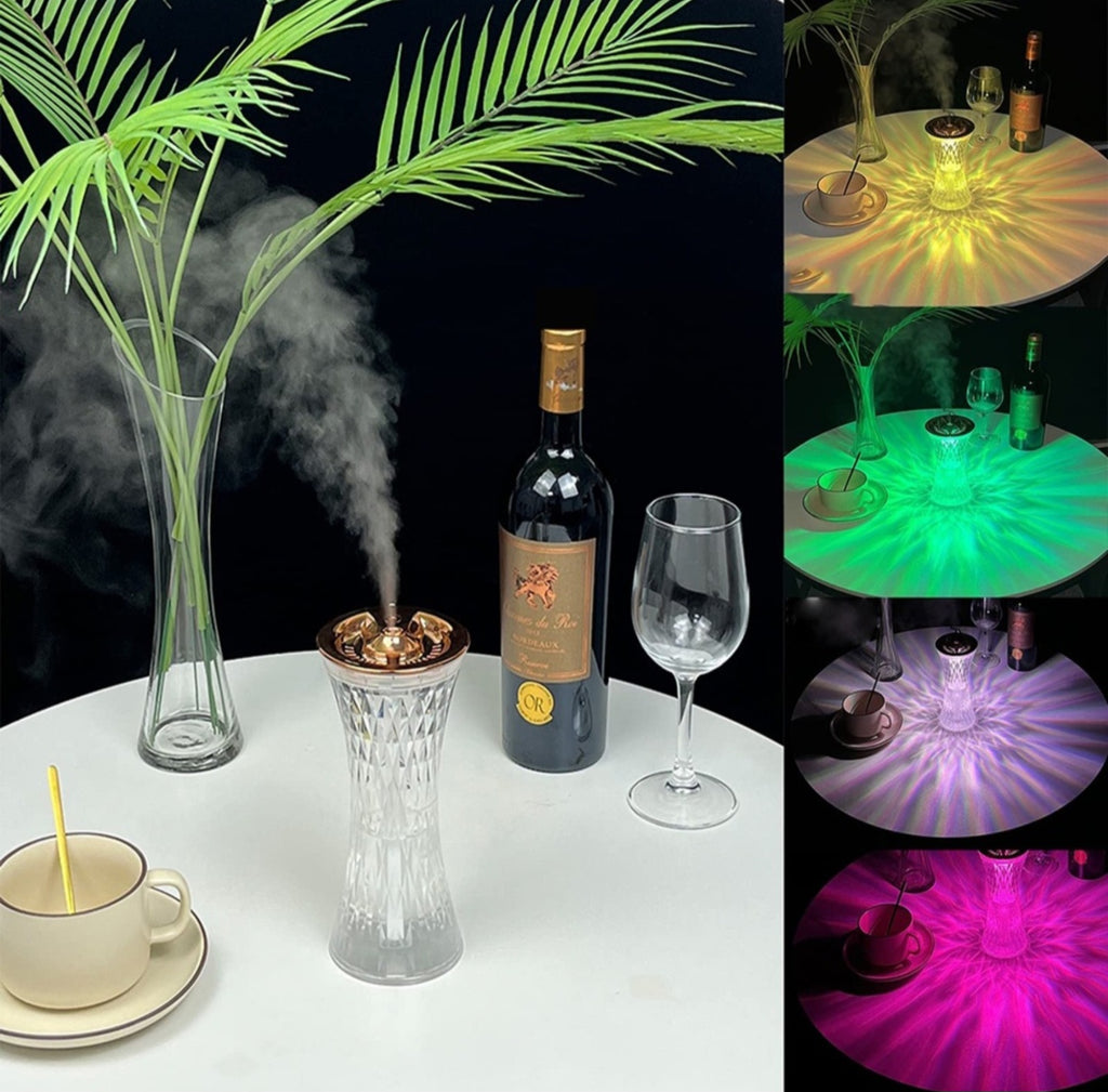 Umidificator BGHYHYHI, 270ml, lumina de noapte, transparent