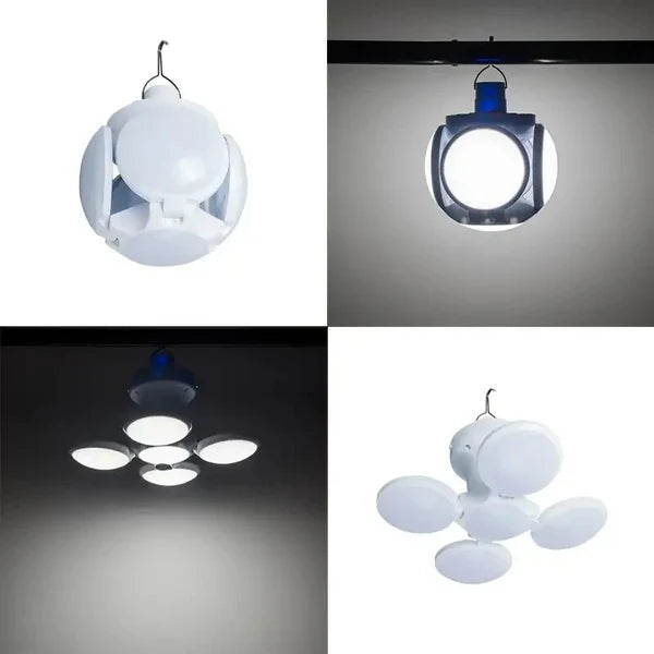 Lampa solara pentru fotbal, Mmgoqqt, iluminare de urgenta LED, control de la distanta, alb, dimensiune mare