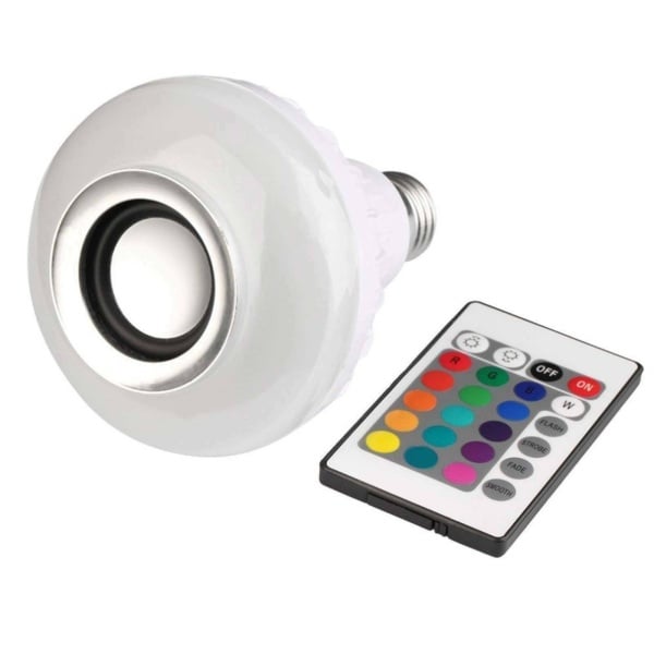 Bec Muzical Inteligent Led, cu Bluetooth, Telecomanda, Lumini colorate