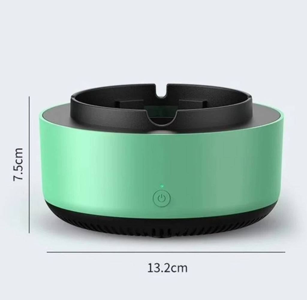 Scrumiera electronica cu baterii, filtru de aer si functie de purificare, anti-miros