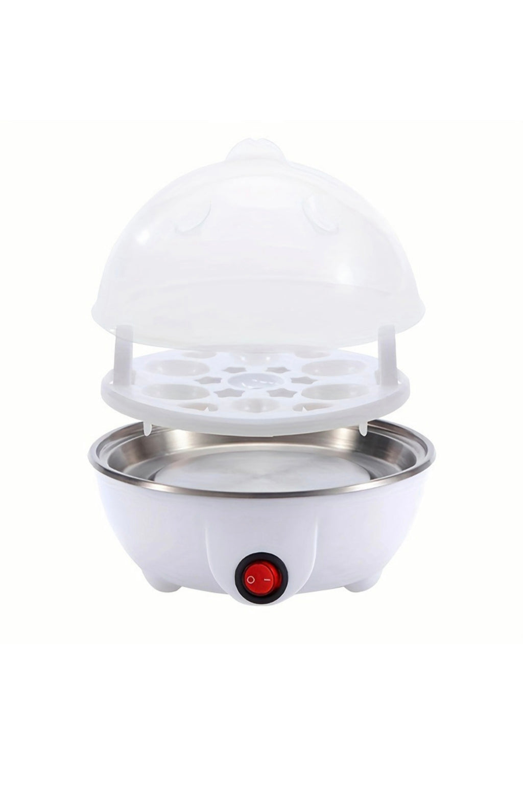 Fierbator oua electric 7 oua 350W, 3 niveluri de fierbere, oprire automata Alb