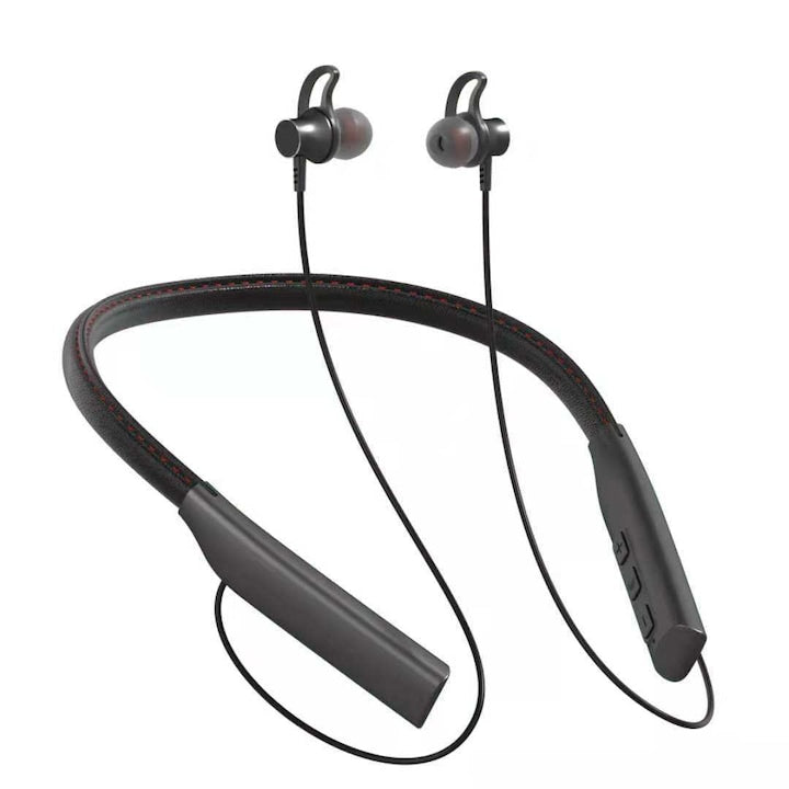 Casti Bluetooth, JeiibrZui, 20Hrs, Microfon, Gri