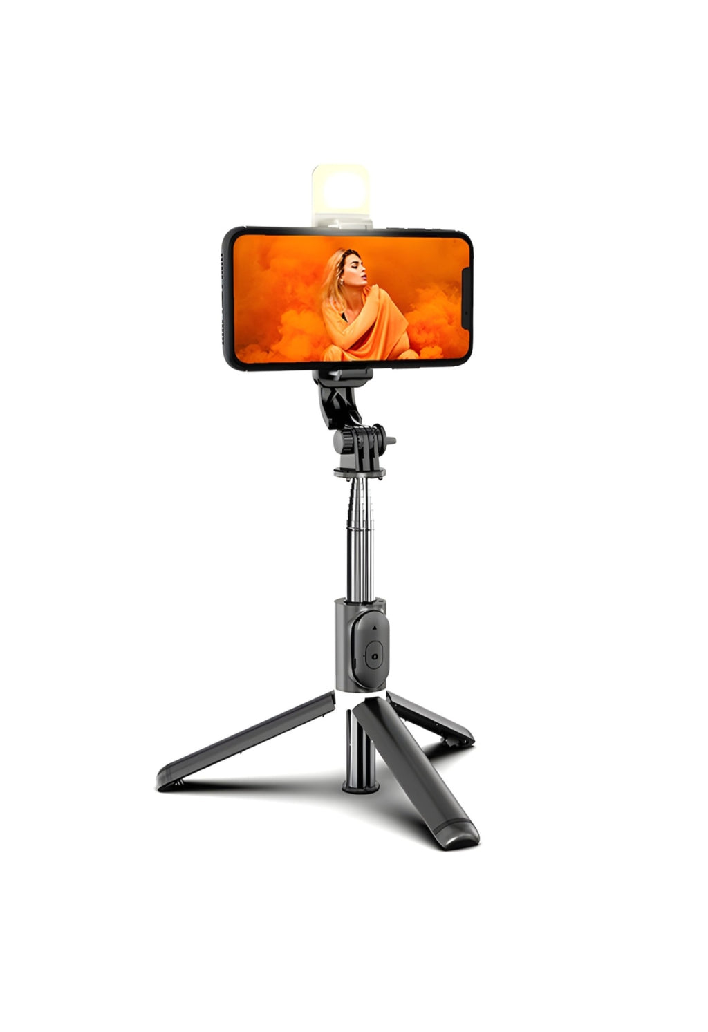 Selfie Stick Multifunctional RETOO cu Lumina LED cu 3 Moduri de Iluminare
