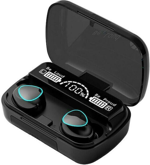 Casti Wireless M10 Bluetooth 5.3, Microfon, Statie incarcare cu afisaj